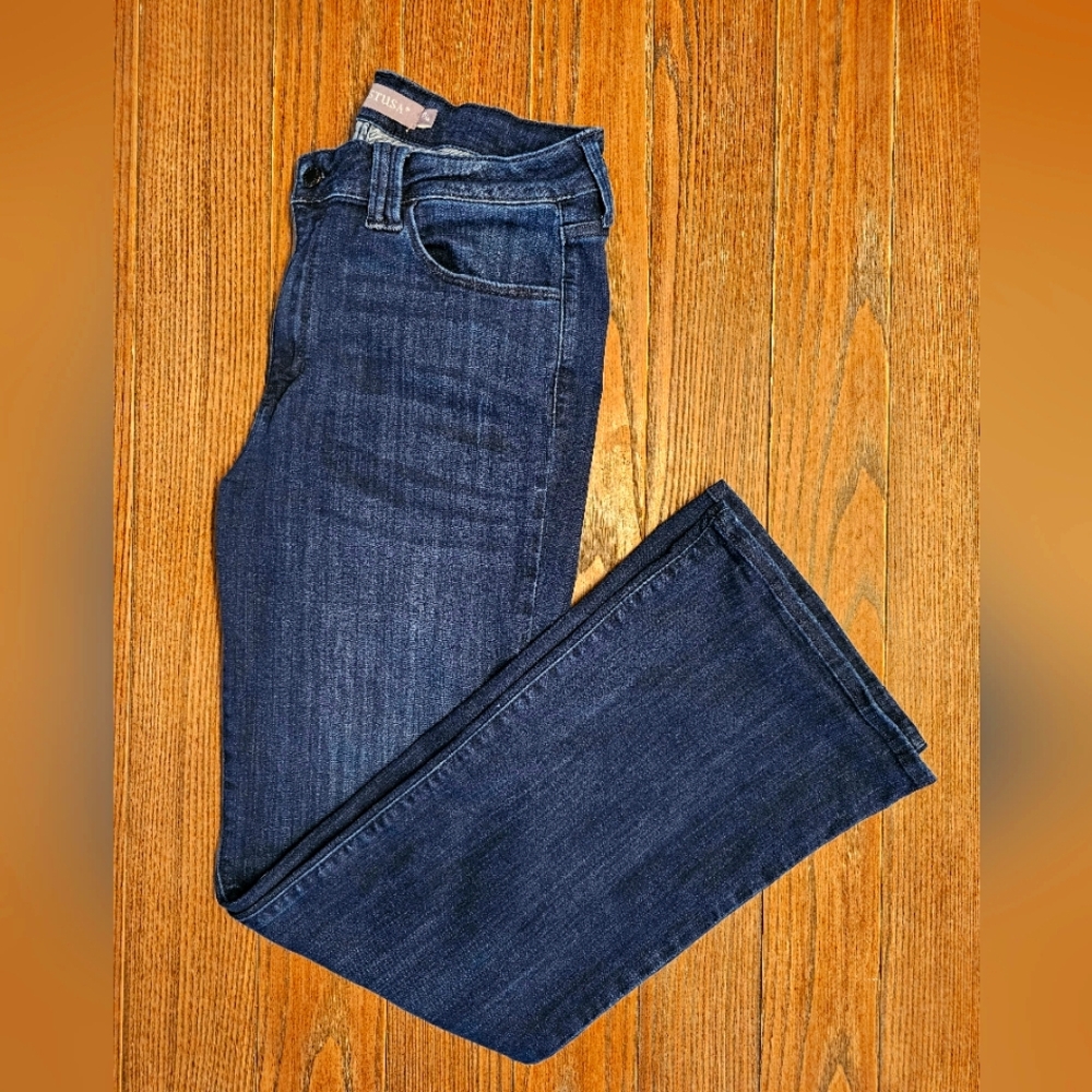 Just USA Dark Blue High Rise Flare Jeans